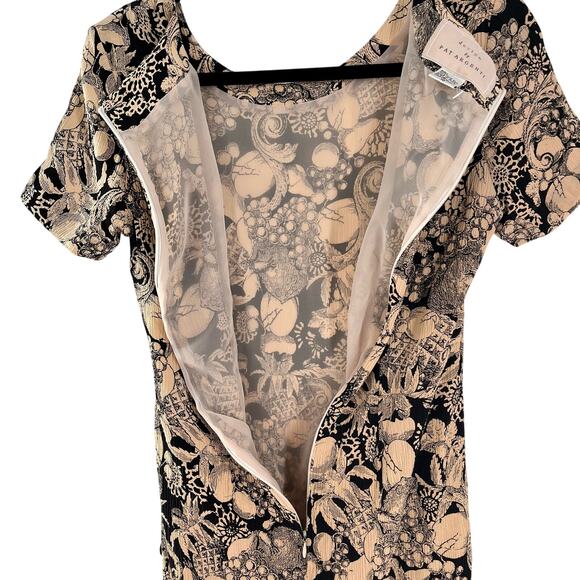 vintage women's 1990's Pat Argenti SZ 10 100% silk dress faux wrap sheath dress - Picture 9 of 12